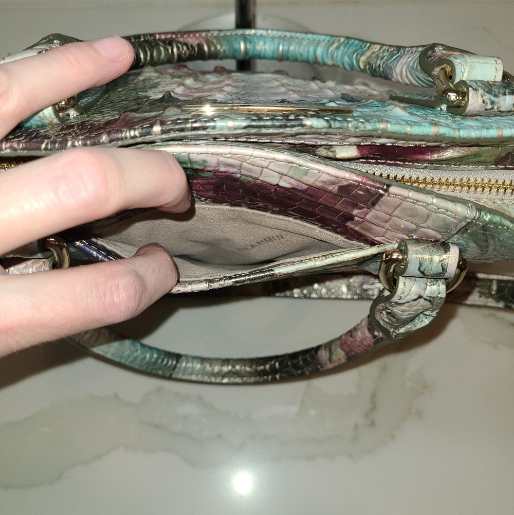 Brahmin Small Bowie Nirvana Melbourne Satchel Shoulder Bag EUC - Picture 6 of 14